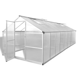 vidaXL Gewächshaus Aluminium 481x250x195 cm 23,44 m³