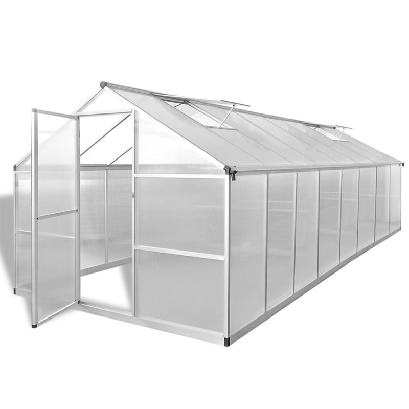 vidaXL Gewächshaus Aluminium 481x250x195 cm 23,44 m³ vidaXL Gewächshaus Aluminium 481x250x195 cm 23,44 m³