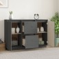 vidaXL Sideboard Grau 111x34x75 cm Massivholz Kiefer vidaXL Sideboard Grau 111x34x75 cm Massivholz Kiefer