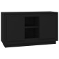 vidaXL Sideboard Schwarz 102x35x60 cm Holzwerkstoff vidaXL Sideboard Schwarz 102x35x60 cm Holzwerkstoff