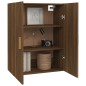 vidaXL Hängeschrank Braun Eichen-Optik 69,5x34x90 cm vidaXL Hängeschrank Braun Eichen-Optik 69,5x34x90 cm