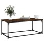 vidaXL Couchtisch Räuchereiche 102x50x40 cm Holzwerkstoff und Eisen vidaXL Couchtisch Räuchereiche 102x50x40 cm Holzwerkstoff und Eisen