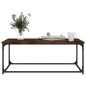 vidaXL Couchtisch Räuchereiche 102x50x40 cm Holzwerkstoff und Eisen vidaXL Couchtisch Räuchereiche 102x50x40 cm Holzwerkstoff und Eisen