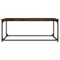 vidaXL Couchtisch Räuchereiche 102x50x40 cm Holzwerkstoff und Eisen vidaXL Couchtisch Räuchereiche 102x50x40 cm Holzwerkstoff und Eisen