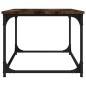 vidaXL Couchtisch Räuchereiche 102x50x40 cm Holzwerkstoff und Eisen vidaXL Couchtisch Räuchereiche 102x50x40 cm Holzwerkstoff und Eisen