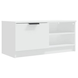 vidaXL TV-Schrank Weiß 80x35x36,5 cm Holzwerkstoff