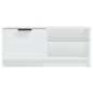 vidaXL TV-Schrank Weiß 80x35x36,5 cm Holzwerkstoff vidaXL TV-Schrank Weiß 80x35x36,5 cm Holzwerkstoff