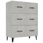 vidaXL Sideboard Betongrau 69,5x34x90 cm Holzwerkstoff vidaXL Sideboard Betongrau 69,5x34x90 cm Holzwerkstoff