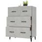 vidaXL Sideboard Betongrau 69,5x34x90 cm Holzwerkstoff vidaXL Sideboard Betongrau 69,5x34x90 cm Holzwerkstoff