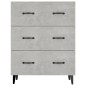 vidaXL Sideboard Betongrau 69,5x34x90 cm Holzwerkstoff vidaXL Sideboard Betongrau 69,5x34x90 cm Holzwerkstoff