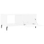 vidaXL Couchtisch Weiß 90x50x40 cm Holzwerkstoff vidaXL Couchtisch Weiß 90x50x40 cm Holzwerkstoff