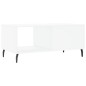 vidaXL Couchtisch Weiß 90x50x40 cm Holzwerkstoff vidaXL Couchtisch Weiß 90x50x40 cm Holzwerkstoff