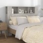 vidaXL Kopfteil mit Ablagen Betongrau 140x18,5x104,5 cm vidaXL Kopfteil mit Ablagen Betongrau 140x18,5x104,5 cm