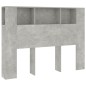 vidaXL Kopfteil mit Ablagen Betongrau 140x18,5x104,5 cm vidaXL Kopfteil mit Ablagen Betongrau 140x18,5x104,5 cm