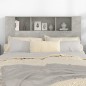 vidaXL Kopfteil mit Ablagen Betongrau 140x18,5x104,5 cm vidaXL Kopfteil mit Ablagen Betongrau 140x18,5x104,5 cm