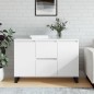 vidaXL Sideboard Weiß 104x35x70 cm Holzwerkstoff vidaXL Sideboard Weiß 104x35x70 cm Holzwerkstoff