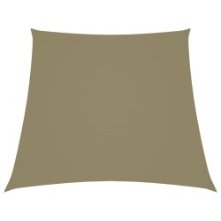 vidaXL Sonnensegel Oxford-Gewebe Trapezförmig 4/5x4 m Beige
