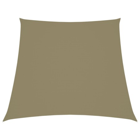 vidaXL Sonnensegel Oxford-Gewebe Trapezförmig 4/5x4 m Beige