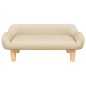 Hundebett Creme 70x40x24 cm Stoff Hundebett Creme 70x40x24 cm Stoff