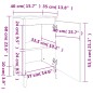 vidaXL Nachttisch Braun Eichen-Optik 40x35x70 cm Holzwerkstoff vidaXL Nachttisch Braun Eichen-Optik 40x35x70 cm Holzwerkstoff