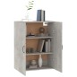 vidaXL Hängeschrank Betongrau 69,5x34x90 cm Holzwerkstoff vidaXL Hängeschrank Betongrau 69,5x34x90 cm Holzwerkstoff