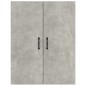 vidaXL Hängeschrank Betongrau 69,5x34x90 cm Holzwerkstoff vidaXL Hängeschrank Betongrau 69,5x34x90 cm Holzwerkstoff