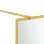 vidaXL Duschwand für Begehbare Dusche mit ESG Klarglas Golden 80x195cm vidaXL Duschwand für Begehbare Dusche mit ESG Klarglas Golden 80x195cm