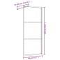 vidaXL Duschwand für Begehbare Dusche mit ESG Klarglas Golden 80x195cm vidaXL Duschwand für Begehbare Dusche mit ESG Klarglas Golden 80x195cm