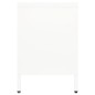 vidaXL TV-Schrank Weiß 105x35x52 cm Stahl und Glas vidaXL TV-Schrank Weiß 105x35x52 cm Stahl und Glas