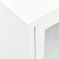 vidaXL TV-Schrank Weiß 105x35x52 cm Stahl und Glas vidaXL TV-Schrank Weiß 105x35x52 cm Stahl und Glas