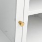 vidaXL TV-Schrank Weiß 105x35x52 cm Stahl und Glas vidaXL TV-Schrank Weiß 105x35x52 cm Stahl und Glas