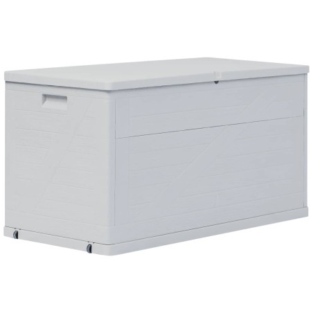 vidaXL Garten-Aufbewahrungsbox 420 L Hellgrau 
