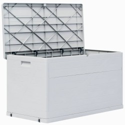 vidaXL Garten-Aufbewahrungsbox 420 L Hellgrau 