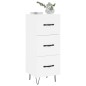 vidaXL Sideboard Weiß 34,5x34x90 cm Holzwerkstoff vidaXL Sideboard Weiß 34,5x34x90 cm Holzwerkstoff
