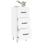 vidaXL Sideboard Weiß 34,5x34x90 cm Holzwerkstoff vidaXL Sideboard Weiß 34,5x34x90 cm Holzwerkstoff