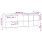 Sideboards 3 Stk. Betongrau Holzwerkstoff Sideboards 3 Stk. Betongrau Holzwerkstoff