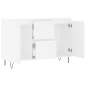 vidaXL Sideboard Weiß 104x35x70 cm Holzwerkstoff vidaXL Sideboard Weiß 104x35x70 cm Holzwerkstoff
