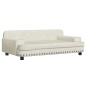 Hundebett Creme 90x53x30 cm Samt Hundebett Creme 90x53x30 cm Samt