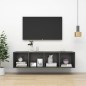 vidaXL TV-Wandschrank Grau 37x37x142,5 cm Holzwerkstoff vidaXL TV-Wandschrank Grau 37x37x142,5 cm Holzwerkstoff