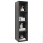 vidaXL TV-Wandschrank Grau 37x37x142,5 cm Holzwerkstoff vidaXL TV-Wandschrank Grau 37x37x142,5 cm Holzwerkstoff