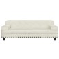 Hundebett Creme 90x53x30 cm Samt Hundebett Creme 90x53x30 cm Samt
