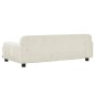 Hundebett Creme 90x53x30 cm Samt Hundebett Creme 90x53x30 cm Samt