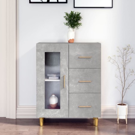 vidaXL Sideboard Betongrau 69,5x34x90 cm Holzwerkstoff