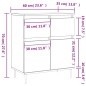 vidaXL Sideboard Weiß 60x35x70 cm Holzwerkstoff vidaXL Sideboard Weiß 60x35x70 cm Holzwerkstoff