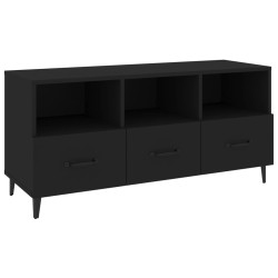 vidaXL TV-Schrank Schwarz 102x35x50 cm Holzwerkstoff