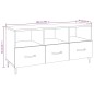 vidaXL TV-Schrank Schwarz 102x35x50 cm Holzwerkstoff vidaXL TV-Schrank Schwarz 102x35x50 cm Holzwerkstoff