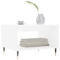 vidaXL Couchtisch Weiß 60x50x40 cm Holzwerkstoff vidaXL Couchtisch Weiß 60x50x40 cm Holzwerkstoff