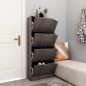 vidaXL Schuhschrank mit 4 Türen Grau Sonoma-Eiche 59x24x136 cm vidaXL Schuhschrank mit 4 Türen Grau Sonoma-Eiche 59x24x136 cm