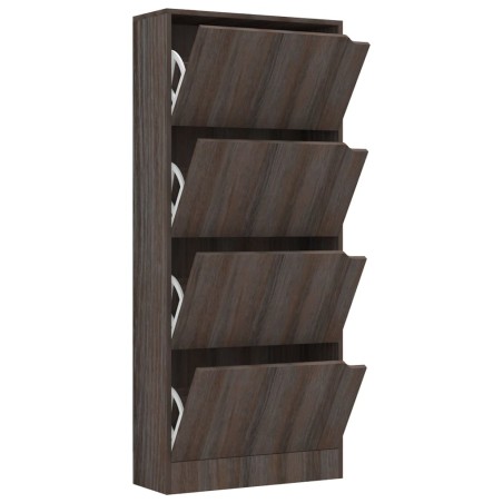 vidaXL Schuhschrank mit 4 Türen Grau Sonoma-Eiche 59x24x136 cm