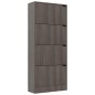 vidaXL Schuhschrank mit 4 Türen Grau Sonoma-Eiche 59x24x136 cm vidaXL Schuhschrank mit 4 Türen Grau Sonoma-Eiche 59x24x136 cm